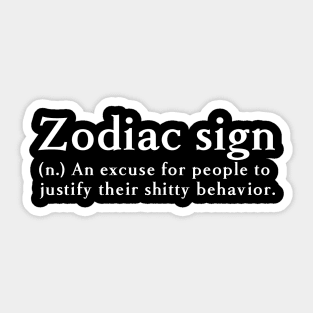 Zodiac sign Sticker